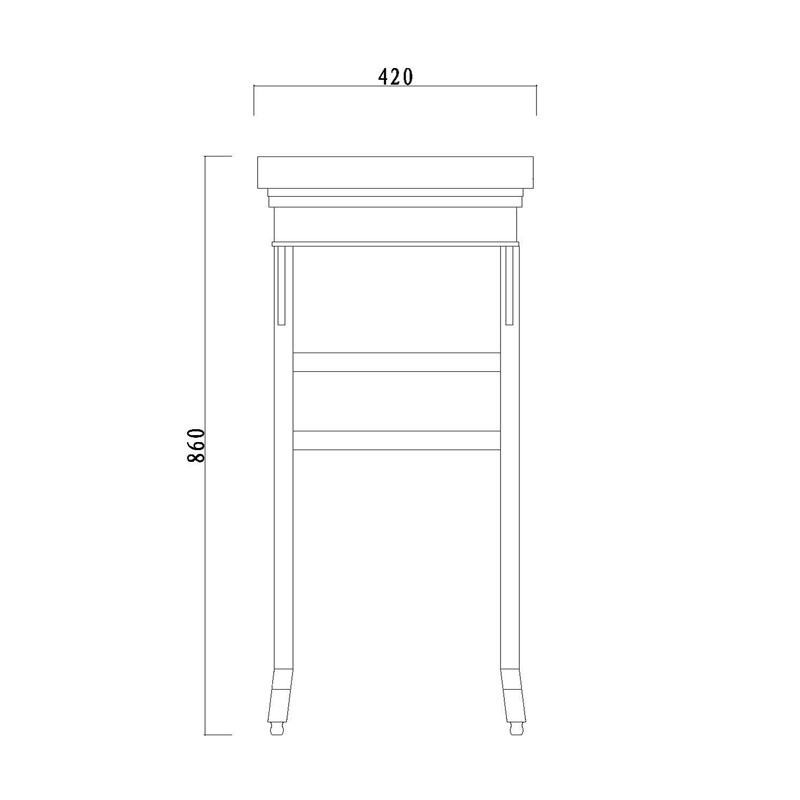 Rosewood Qing Suzhou style small recessed-leg table with everted flanges